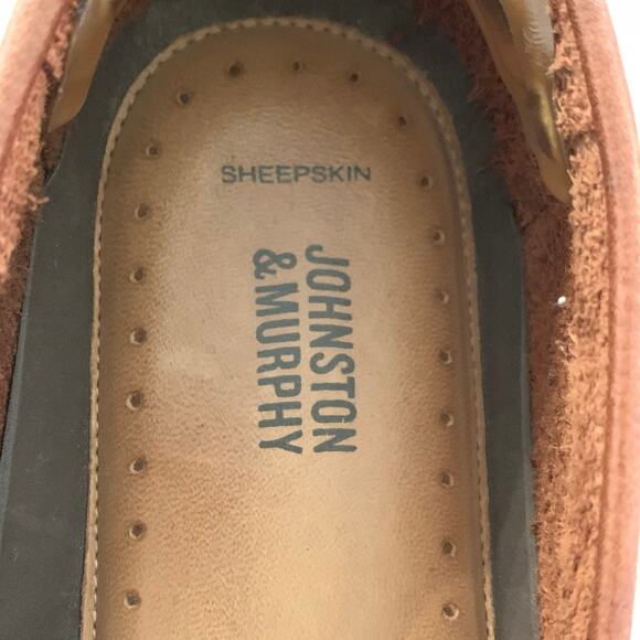 Johnston & Murphy Mens Shoes Size 11 Brown Leather Penny Loafers Classic Casual - Picture 3 of 14